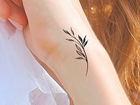 Leaf hand tattoo designs