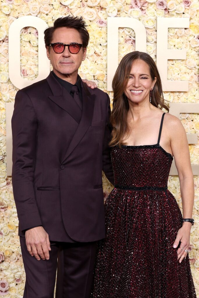 Robert Downey Jr. and Susan Downey attend the 81st Annual Golden Globe Awards 