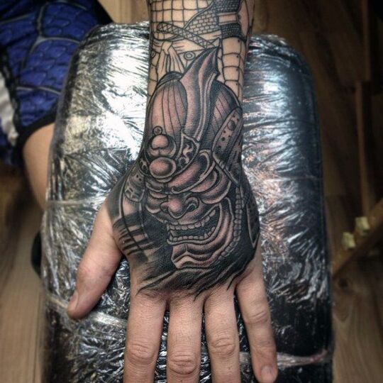 Samurai Hand Tattoos for Men