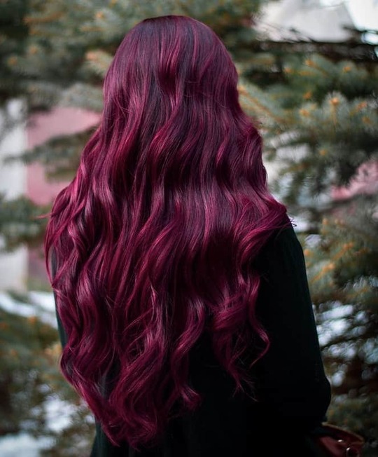 Violet Auburn hair