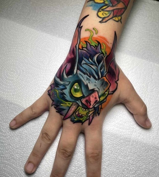 dragon hand tattoo for men