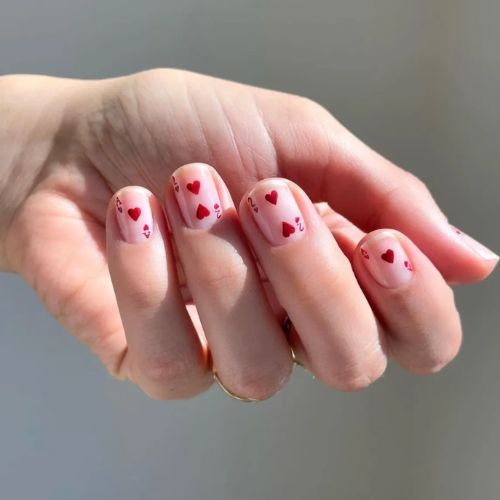 Ace of heart nail designs