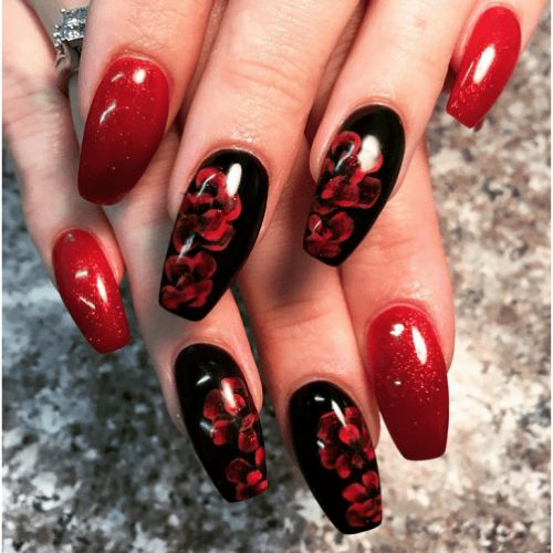 Bold Red and Black Design