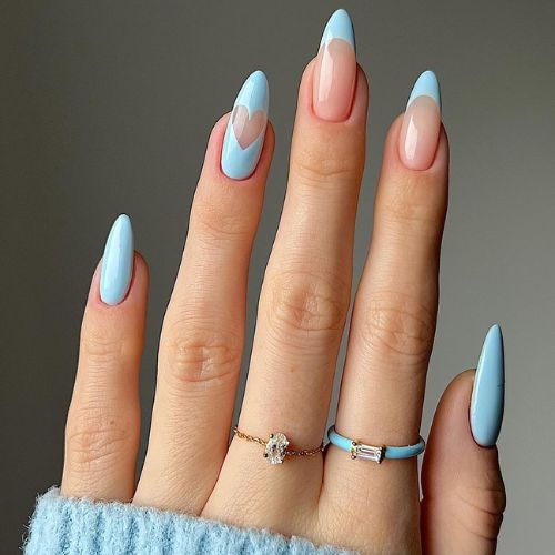 Cute Baby Blue nails