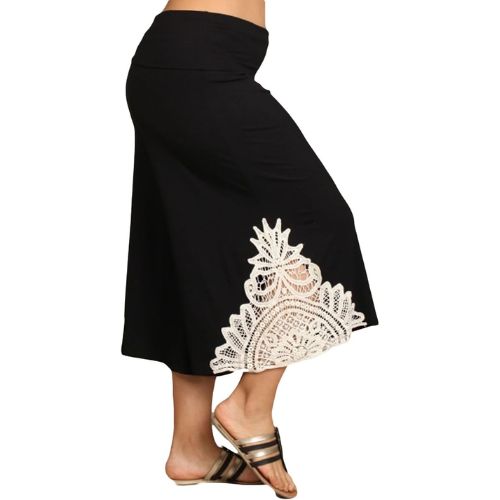 Gaucho pants with lace