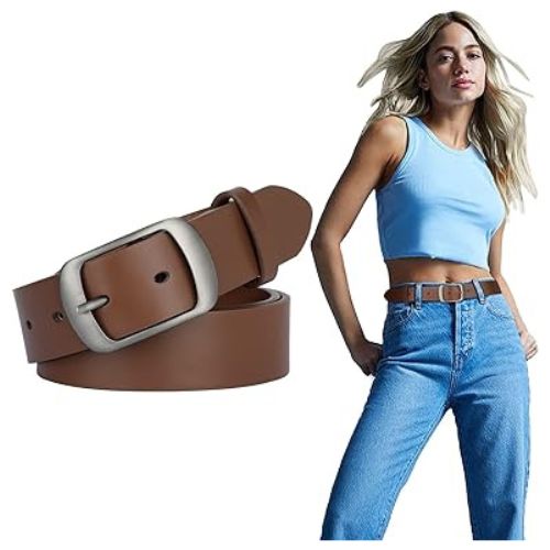 SUOSDEY Fashion Womens Leather Belt