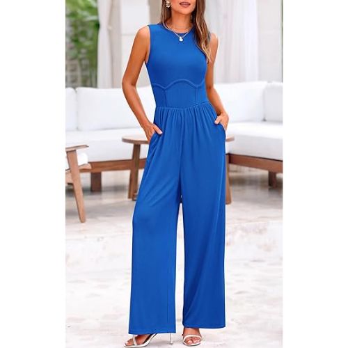 blue jumpsuits for women