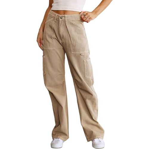 Dokotoo women’s baggy military trousers for women