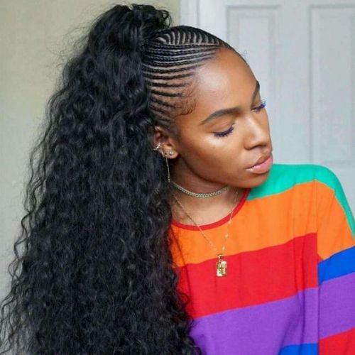 textured ponytail