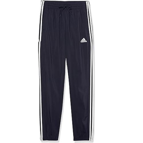 adidas Mens Aeroready Essentials Woven 3 Stripes Tapered Pants