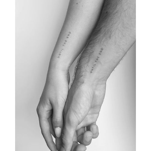 Matching Quote Tattoos
