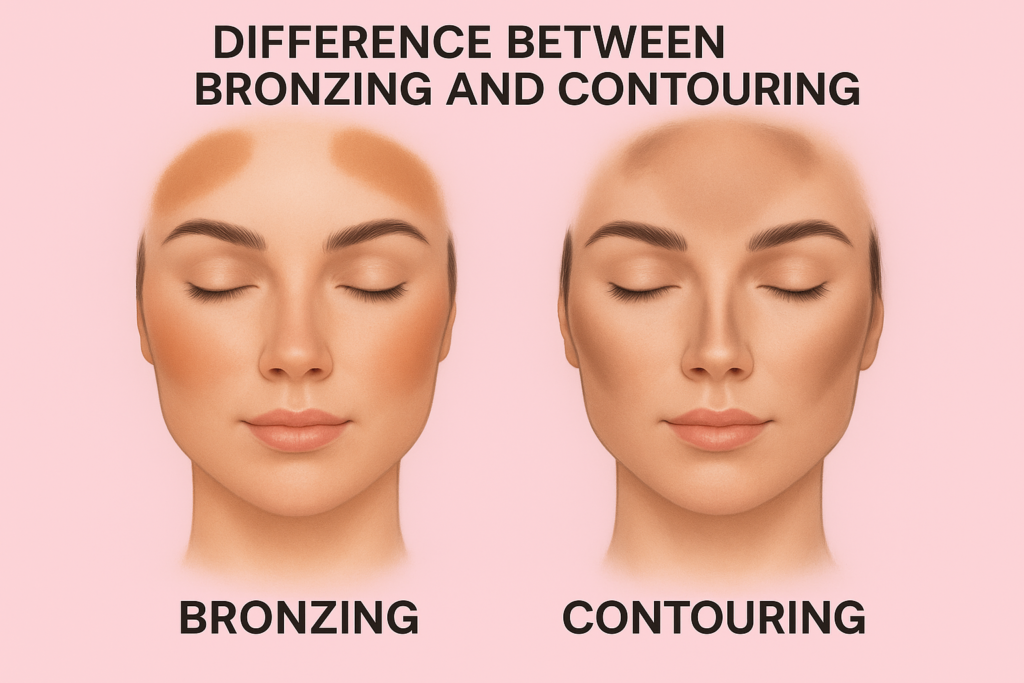 Difference between bronzing and contouring