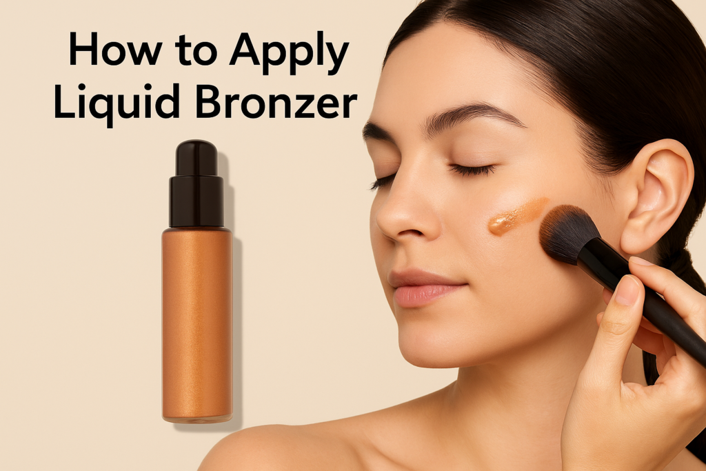 How to apply liquid bronzer