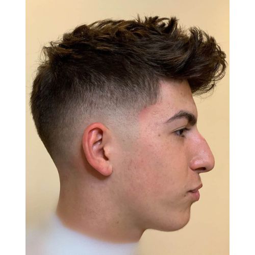  Low Fade with Faux Hawk